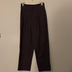 Urban Outfitters Black Grid Pattern Pants